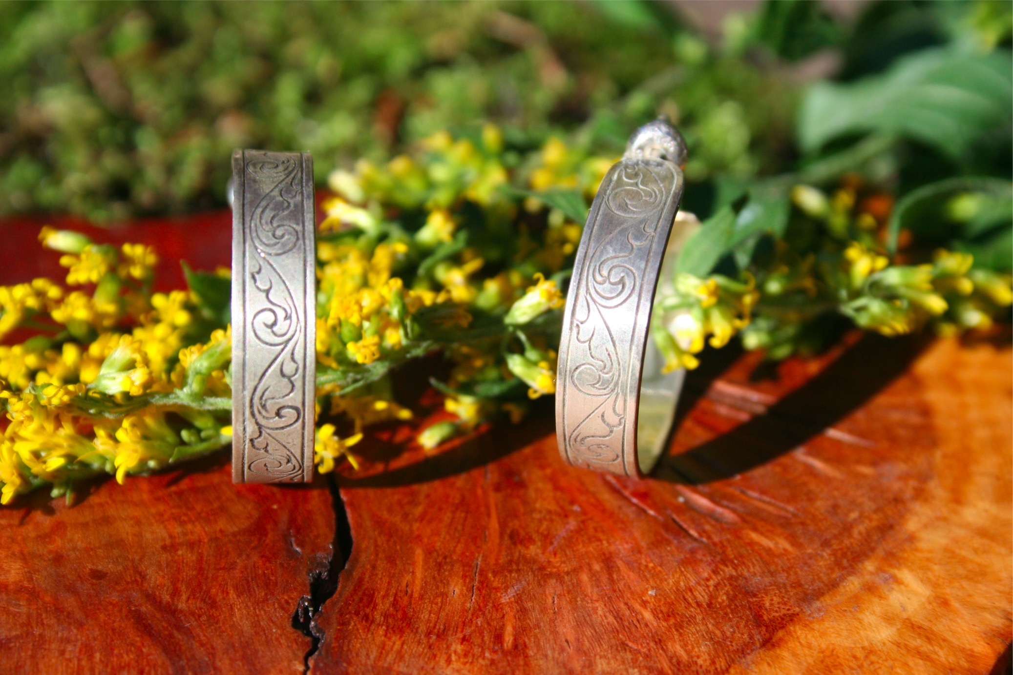 engraved hoop earrings #5