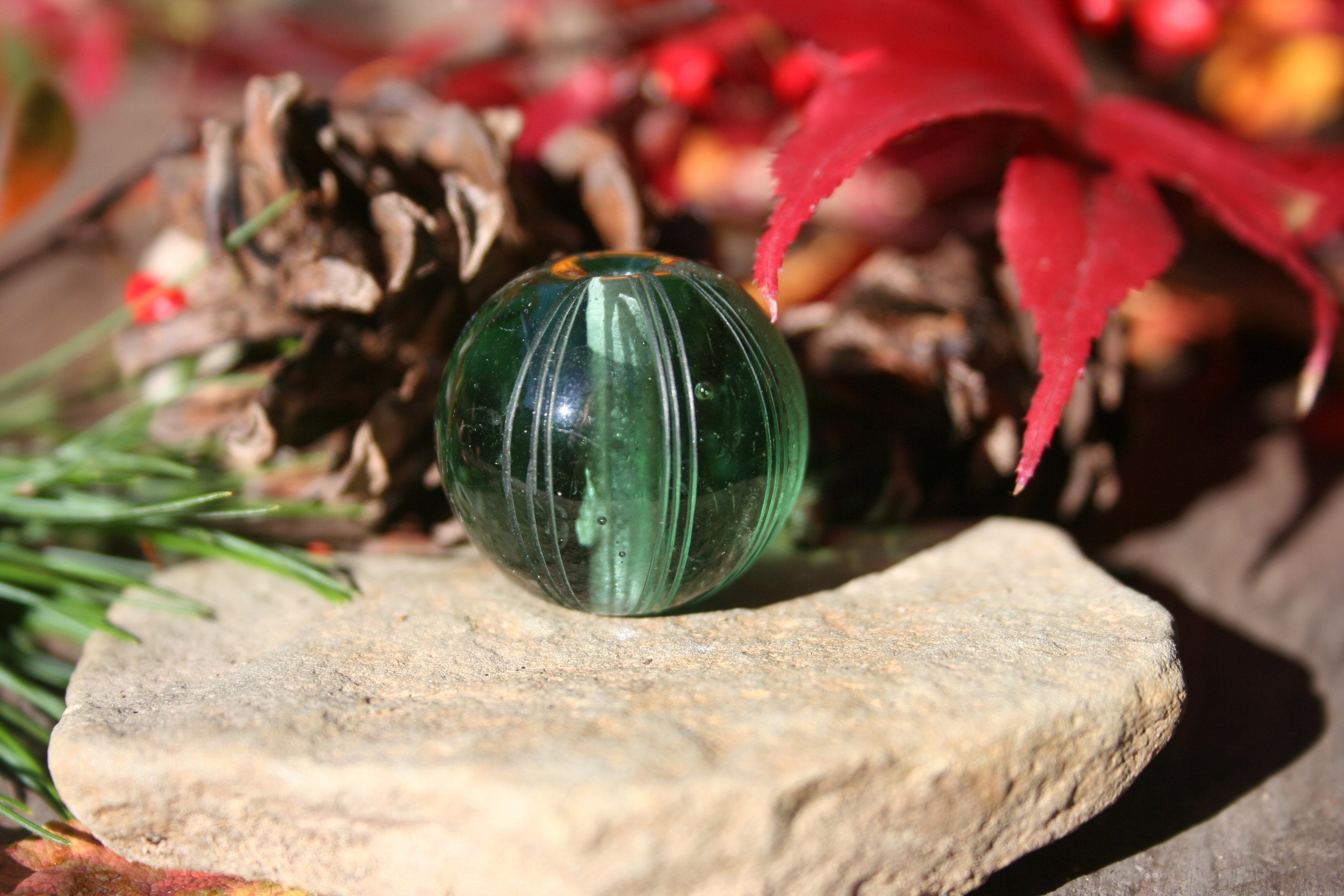 glass bead-Dark Green